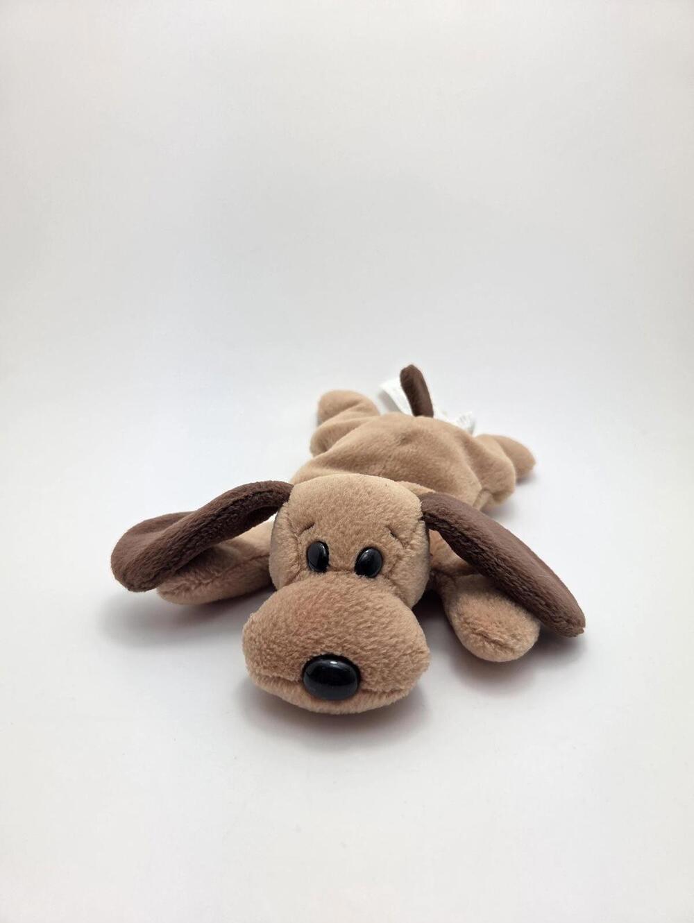 TY Beanie Baby Dog “Bones” the Dog 1st Gen Canadian Tush Tag (8 inch) Rare!